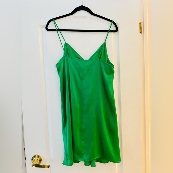 Zara emerald green slip dress - Picture 2 of 2